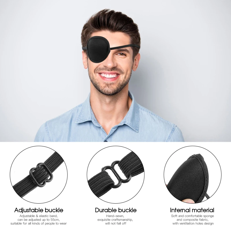 Description Picture 5 of itemEye Flap Medical Adult One Bandage Blindfolds for Adults Kids Patch Strabismus Full Coverage