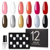 Rosalind Classic Red Series 12Pcs/set Nail Gel Polish Set Bright Nail Art Supplies Cured with UV Lamp Gel Varnish Long Lasting 4