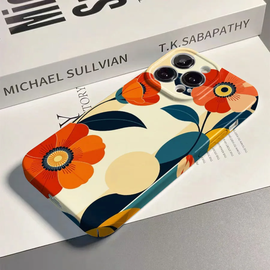 Elegant Floral Shockproof Hard Case - Premium Bumper Back Phone Cover