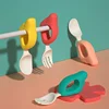 Baby Spoon Fork Learn To Eat Training 1-2 Years Old To Eat Baby Child Chopsticks Set Complementary Food Fork Plastic Tableware 1