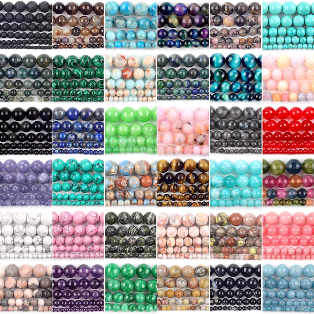 PAXCOO 720 pièces Perles en verre pour la fabrication de bijoux de 8 mm