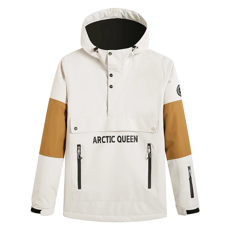 Winter Jacket Women And Men Outdoor Jacket Waterproof Windproof Breathable Men Ski Coat Winter Warm Women Ski With Hat