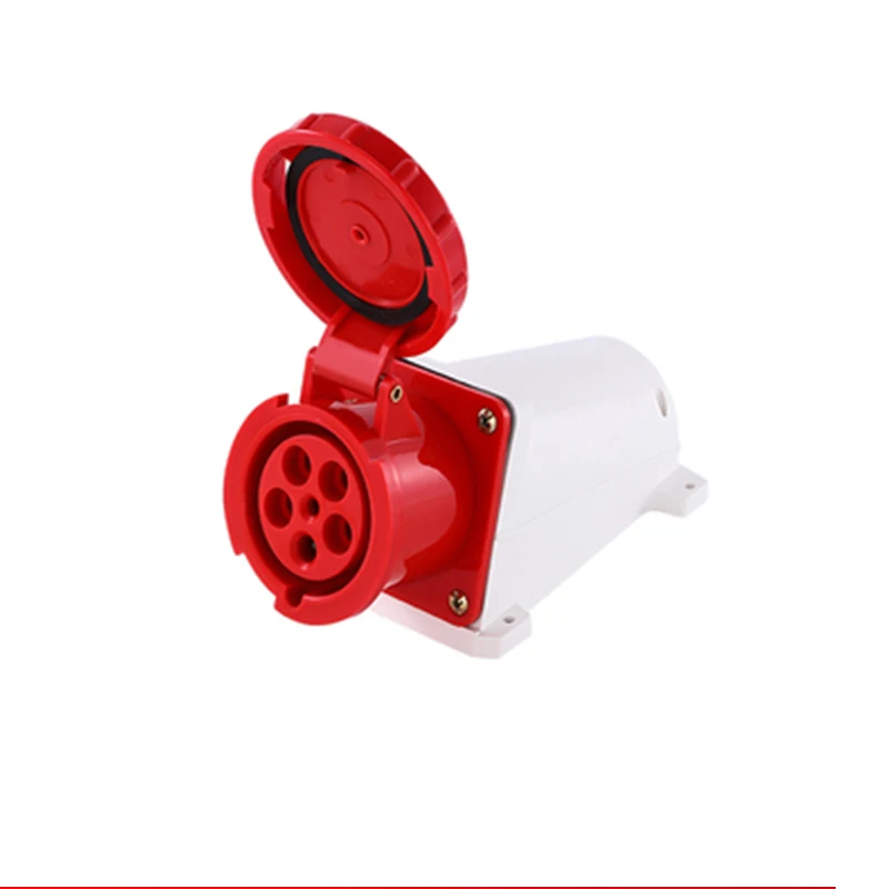 1PCS 63A Waterproof Industrial Plug 3/4/5 Pin Dustproof Socket