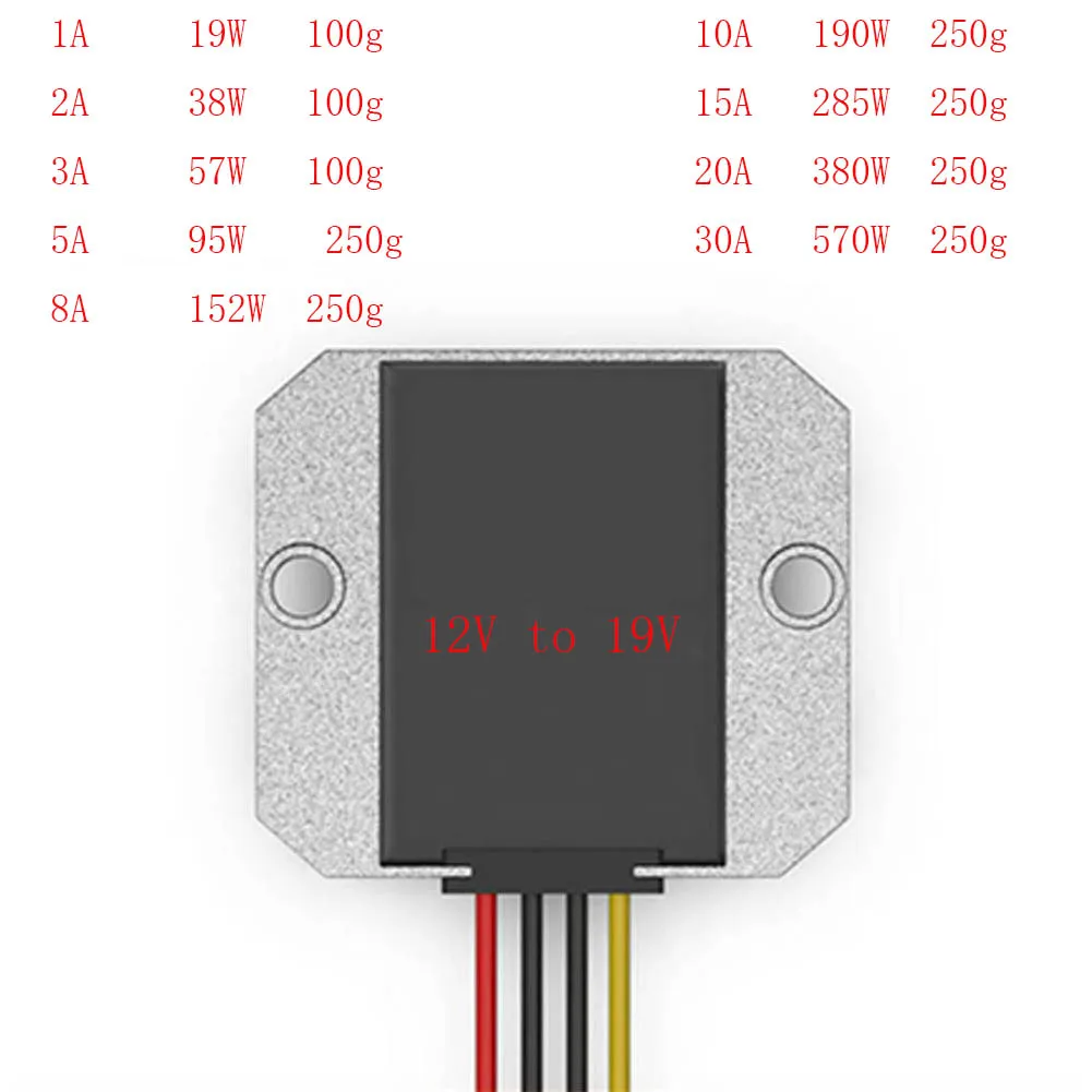 Boost Dc-dc Conversor Regulador de Tensão 12 Volt para 19 Step up dc Conversor para Carro 12 v a 19v 1a 2a 3a 5a 8a 10a 15a 20a 30a