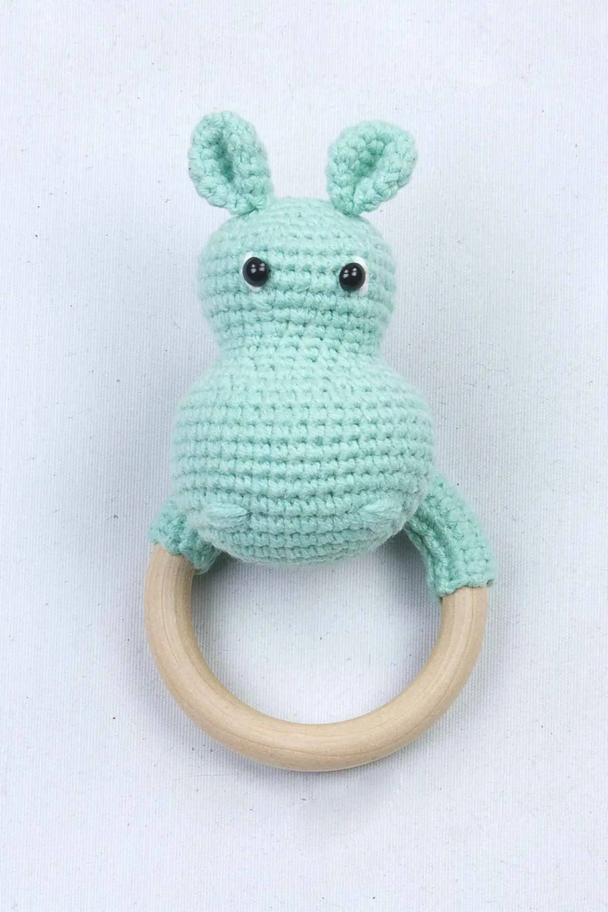 Зелёная Органическая погремушка-хиппи Amigurumi ручной работы | Игрушки и хобби