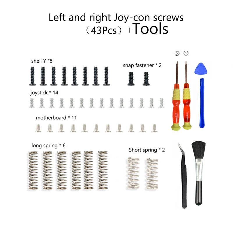 Comprehensive Screw Replacement & Repair Kit for Switch Console and Joycon Accessories