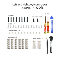 Comprehensive Screw Replacement & Repair Kit for Switch Console and Joycon Accessories (For JoyCon and Tools)