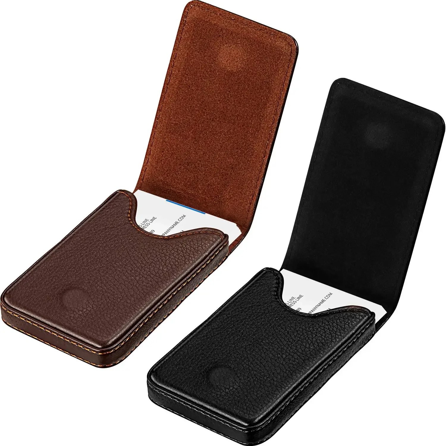 Business Men's Card Holder Magnetic Attractive PU Leather Business Card Case Name Box