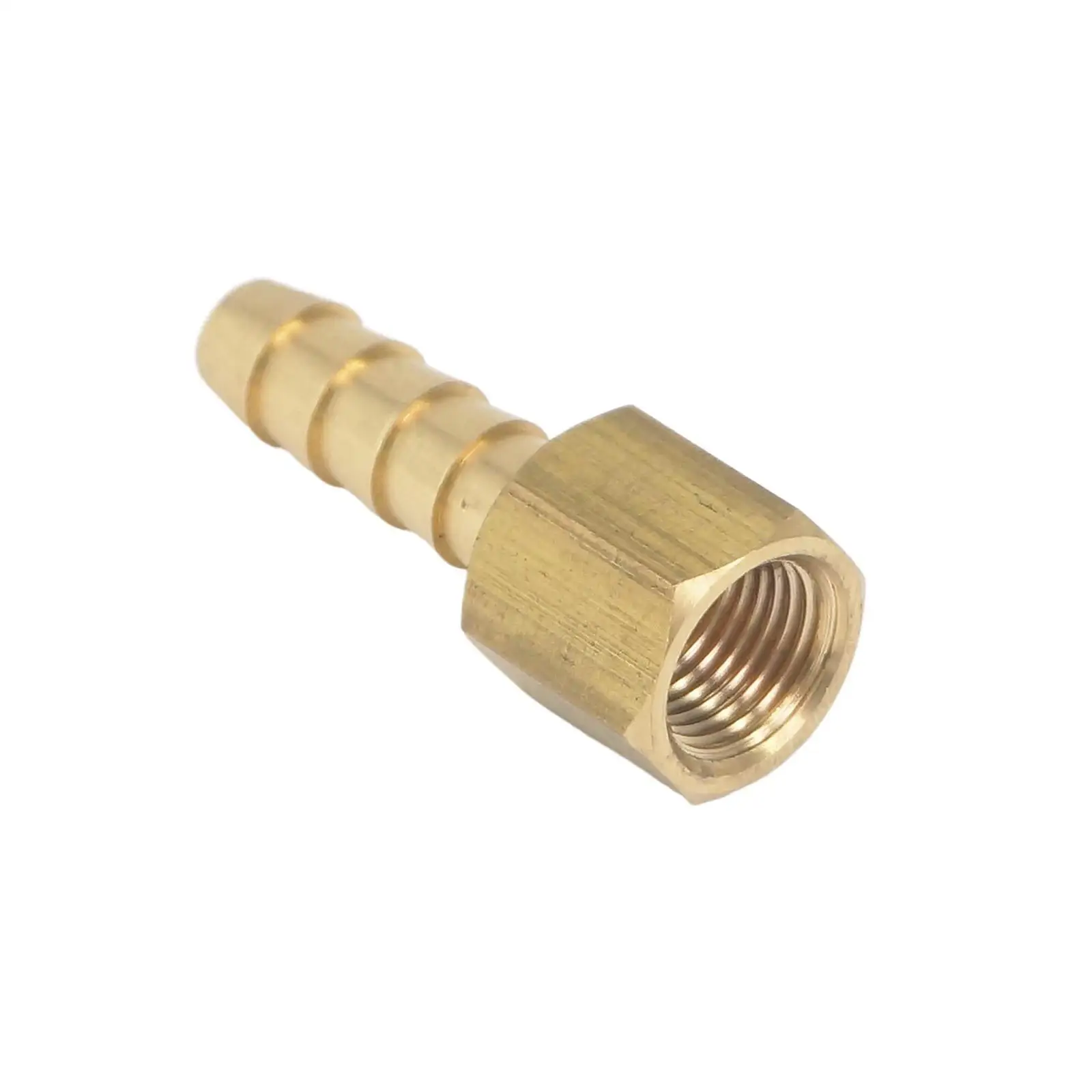 1/8" NPT Female x 1/4" Hose Barb Tail Brass Fuel Fitting Connector Adapter