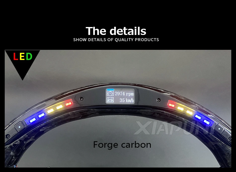 Customized Forge Carbon LED RPM Sport Steering Wheel for BMW M1, M2, M3, M4, M5, and G Series (F40, F44, G20, G21, G28, G22, G29, G80) - - Racext 27