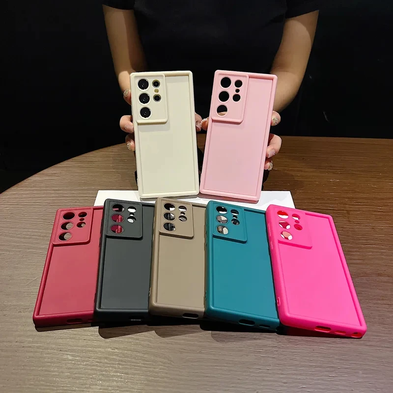 Candy Color Soft TPU Phone Case - Enhanced Protection and Style