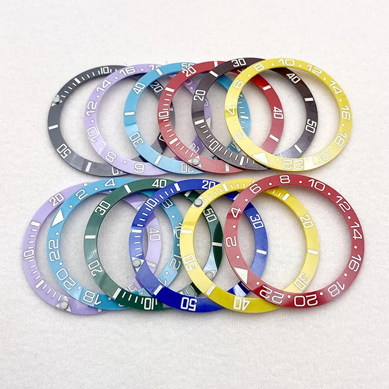 Mod 38 *30.5mm Sloped Super Luminous Ceramic Watch Bezel Insert Fits SKX007 SRPD Abalone Tuna Men Divers Watch Case Replace Part