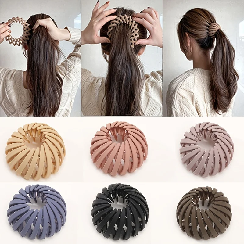 Ball Hair Ornaments Bird Nest Hair Tie Lazy Hairpin Plate Hair Tie High