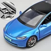 1:32 2024 Model 3 Alloy Car Model Diecast Metal Vehicles Car Model High Simulation Sound and Light Collection Childrens Toy Gift 2