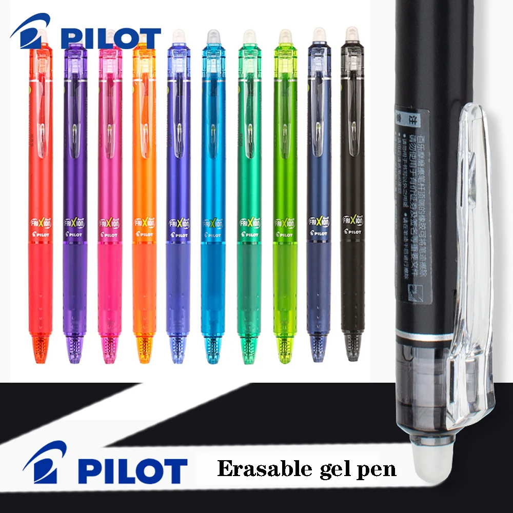 Pilot Frixion Pen Erasable Gel Pen Set 0.5mm Blue/black/red Replaceable  Refill Student Writing Tool Supplies Japanese Stationery - AliExpress