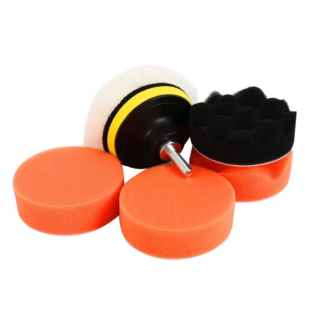 

6Pcs 3 Inch Car Sponge Polisher Waxing Pads Buffing Kit for Boat Car Polish Buffer Drill Wheel Polishing Removes Scratches