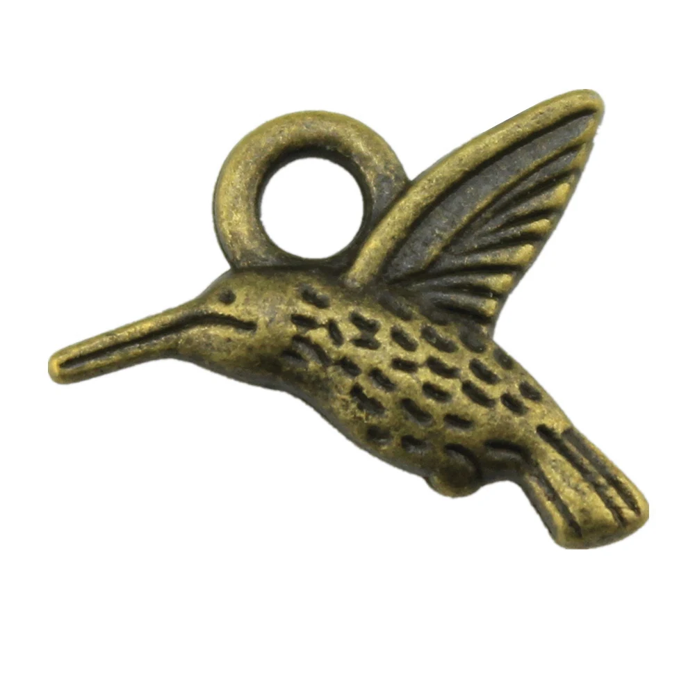 

10pcs/lot Hummingbird Charms For Jewelry Making Accesories