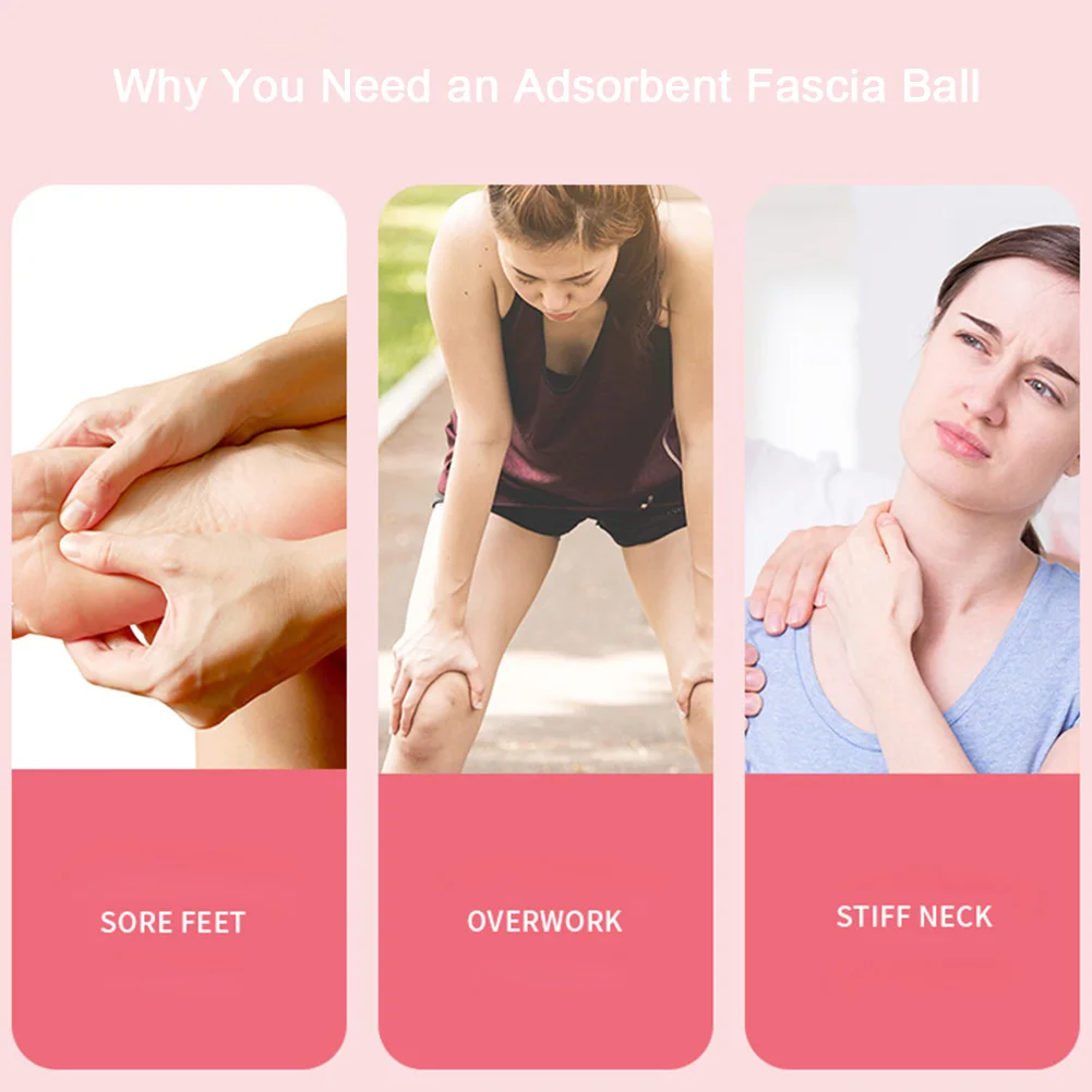 Silicon Trigger Point Ball Myofascial Release Ball Back Sore Muscle Knot Massager for Deep Tissue Massage Plantar Fasciitis