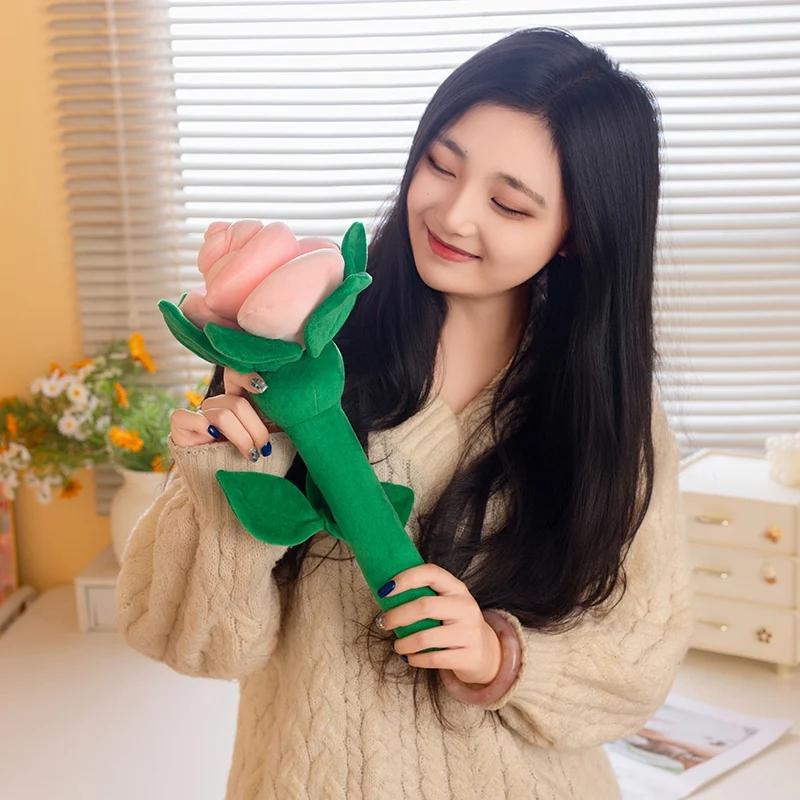 38cm 시뮬레이션 로맨틱 장미꽃 플러시 장난감 웨딩 파티 꽃인형 발렌타인데이 여자친구 선물 홈데코