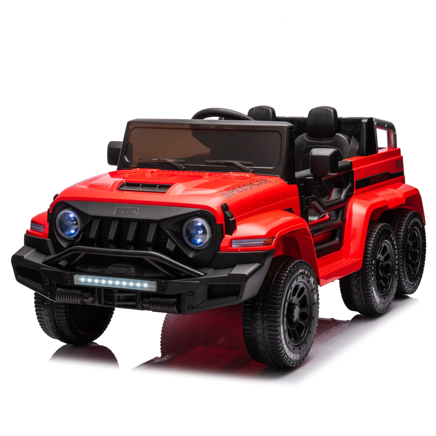 24V Ride On Car for Kids Battery Powered Ride On 4WD Toys with Remote Control,Parents Can Assist in Driving,Music and Lights,Fiv 3