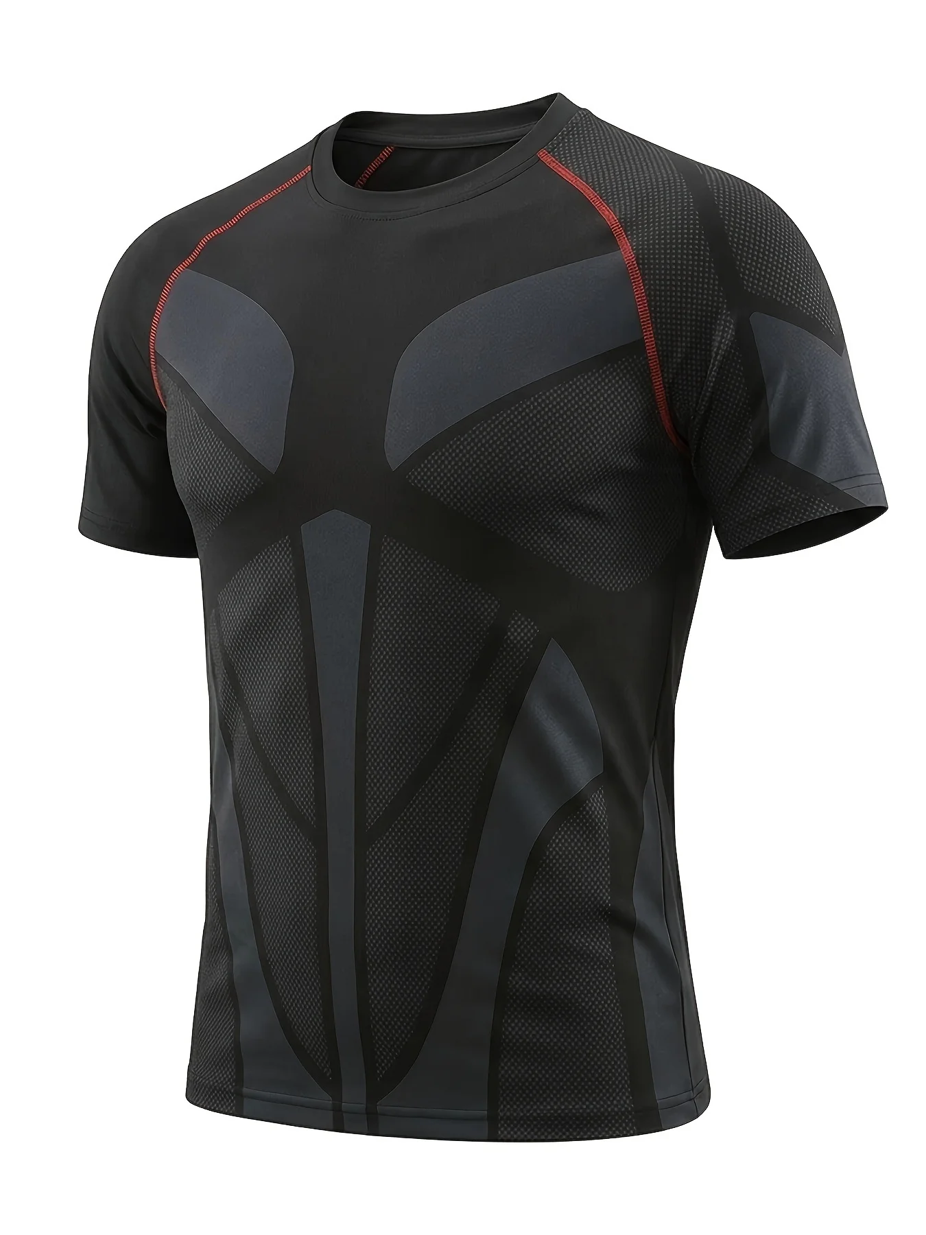 New Men's Running T-Shirt Short Sleeve Gym Workout Shirts Fitness Shirts Men's Jogging Sportswear Summer Quick Dry Tees 1
