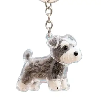 Cute Dog Hair Storage Pendants Keychains Bag Charms Capsule Collections Commemorative Creative Cartoon Pet Dog Hair Accessories