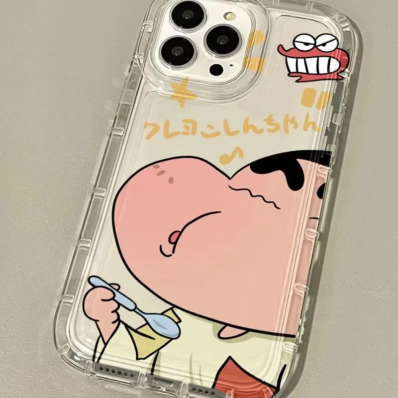 Charming Clear Phone Case with C-Crayon S-ShinChan Design