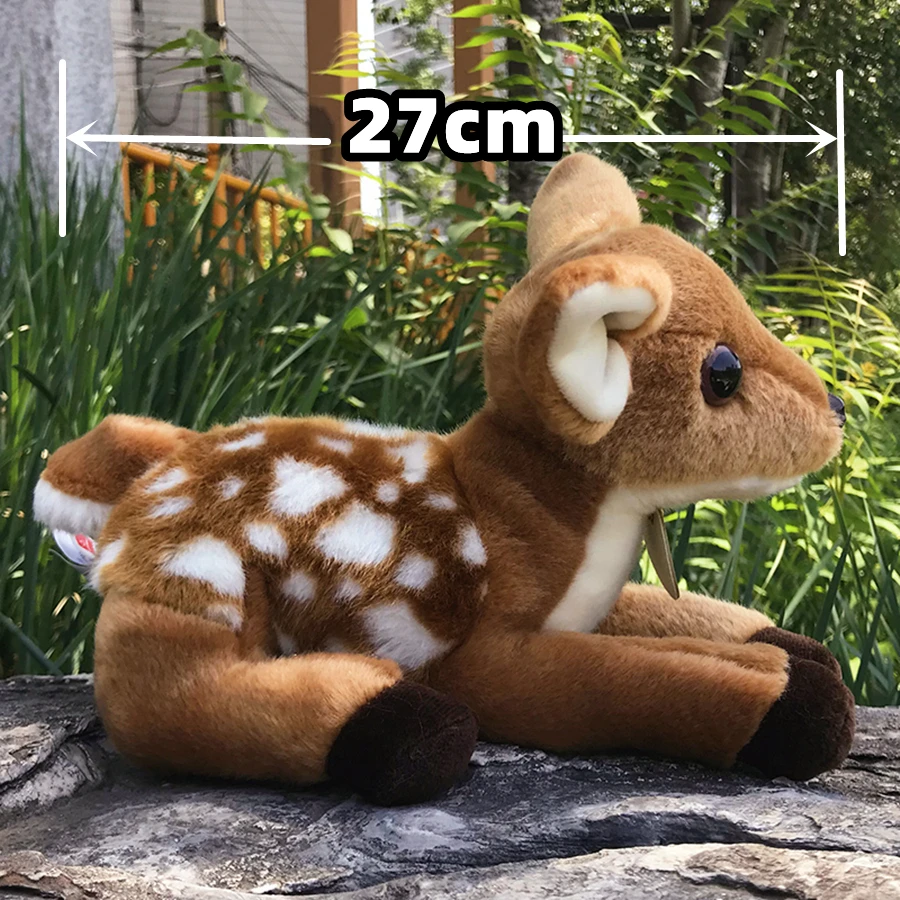 Sika Deer High Fidelity Anime Cute Plushie Buck Plush Toys Lifelike Animals Simulation Stuffed Doll Kawai Toy Gifts For Kids 2