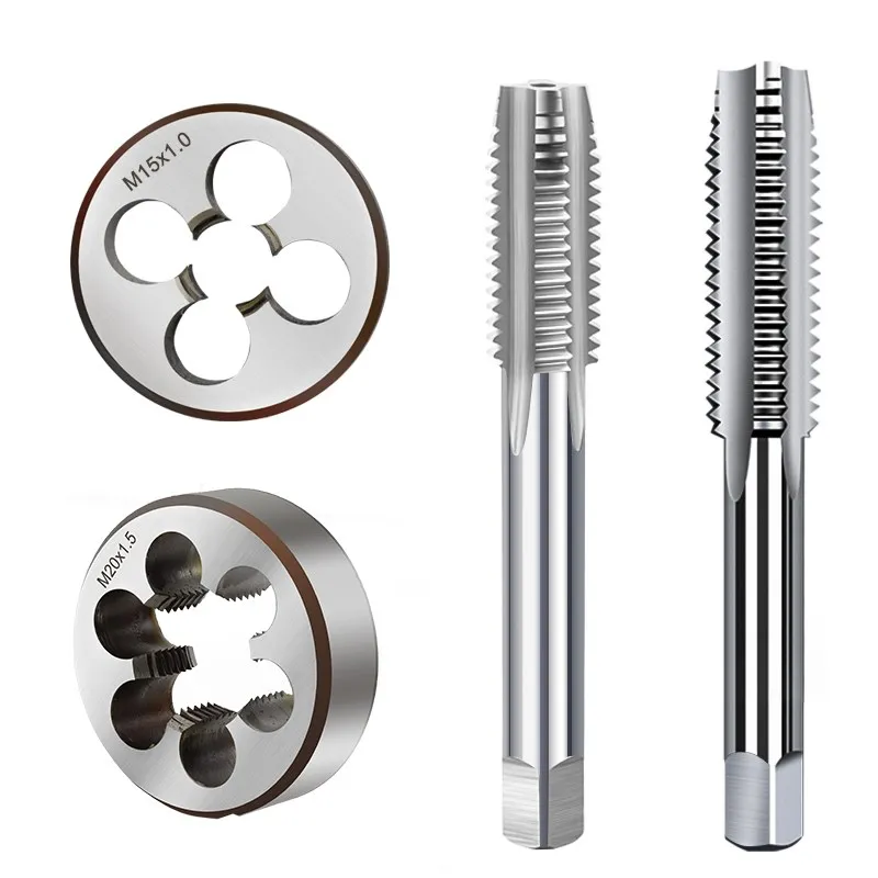 Hampton 2 stücke Rechte Hand Tippen Und Sterben Set Für Metall HSS Schraube Gewinde Tippen Bohrer M3 M4 M5 m6 M7 M8 M9 M10 M12 M14 M15 Gewinde Sterben – Detail 7