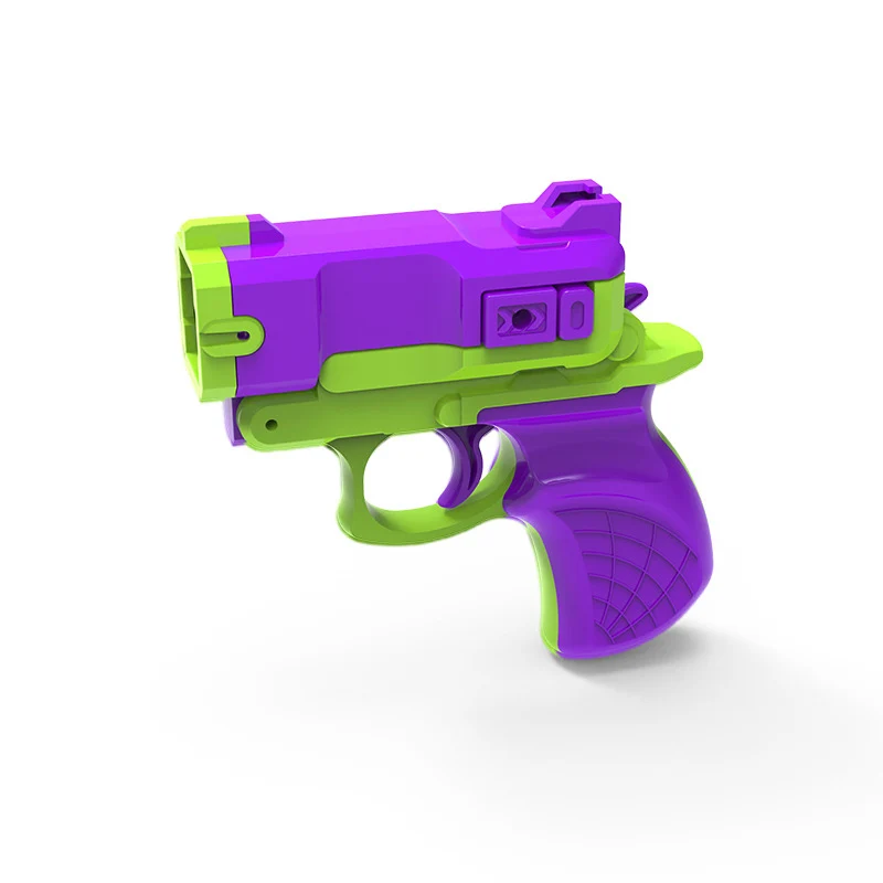 Rubber Band Gun Toy 3D Printed Gun Cub Radish Toy Knife Kids Stress Relief Toy Christmas Gift Decompression Boy's birthday Gift 5