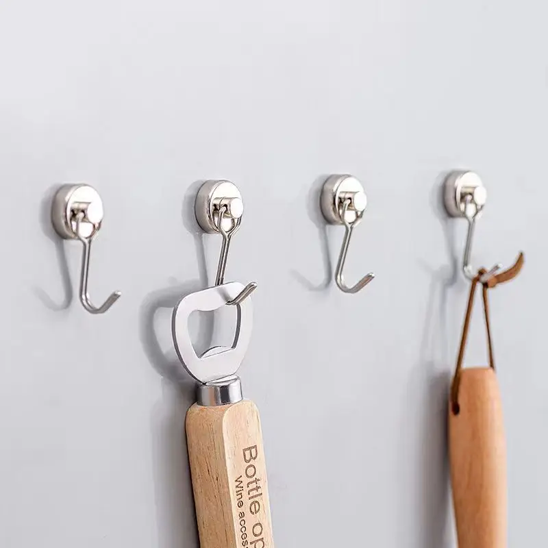 Description Picture 3 of itemHeavy Duty Magnetic Hook Multi-Purpose Strong Neodymium Magnets Hooks For Home Kitchen Refrigerator Grill Key Cup Wreath Holder