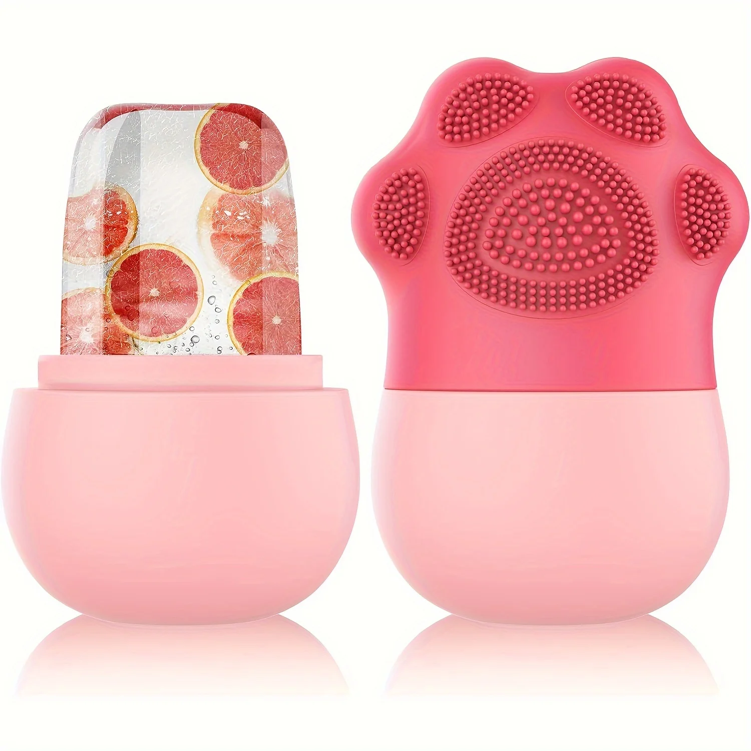 Ice Roller for Face Beauty Ice Roller With Cosmetic Brush Scrubber Mat Pad Cleaning Tool Skin Care Tools Perfect Gift for Women 1 Ice Roller for Face Beauty Ice Roller With Cosmetic Brush Scrubber Mat Pad Cleaning Tool Skin Care Tools Perfect Gift for Women 1