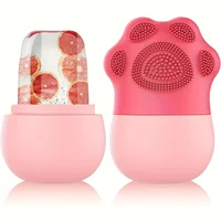 Ice Roller for Face Beauty Ice Roller With Cosmetic Brush Scrubber Mat Pad Cleaning Tool Skin Care Tools Perfect Gift for Women 1