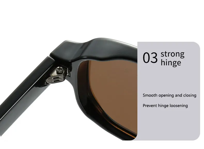 Vintage Mode quadratische Sonnenbrille Frauen Männer 2025 moderne dicke Rahmen Brillen gelb blau Linse Sonnenbrille weiblich uv400 – Detail 7