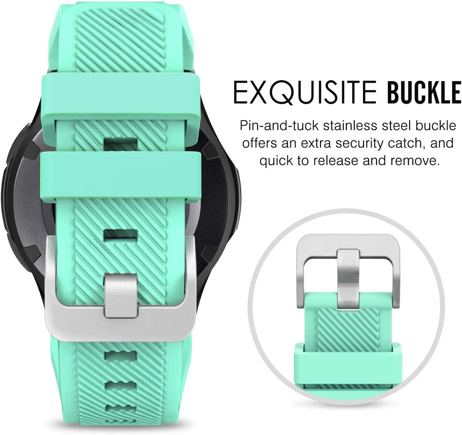 Silicone Wristband Bracelet for Smartwatches - Stylish Strap Replacement