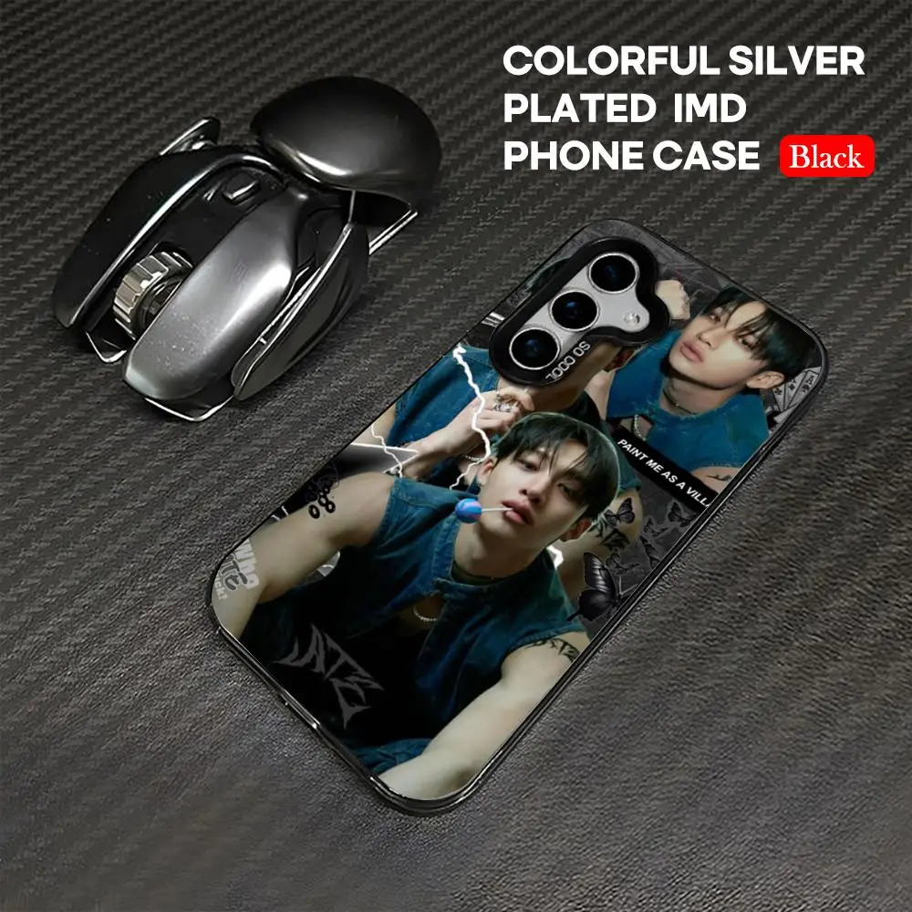 Vibrant Silver IMD Phone Case with Korean Singer Design