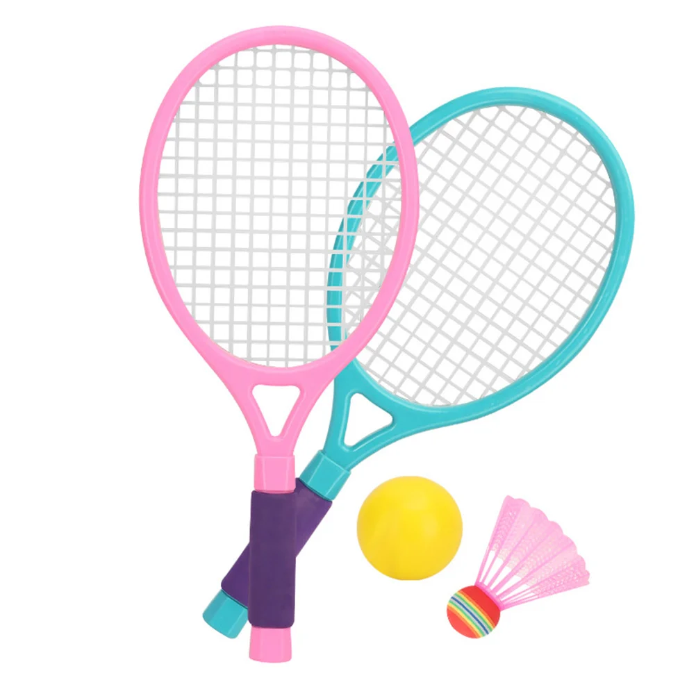 

Child Tennis Racket Kids Outdoor Playset Badminton Children’s Toys for Dribble Portable with Balls Parent-child Childrens