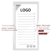 Personnalisation de cils, conception de logo privé, extensions de cils individuelles, OEM&ODM, vente en gros, étiquetage privé, 12/16 rangées 3