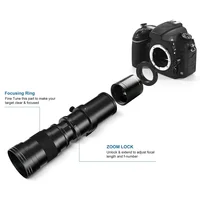 Lightdow Por Manual Zoom Super Telephoto Lens 420-800mm F8.3-16 with 2X Teleconverter USA ES Overseas Warehouse Delivery - Image 2