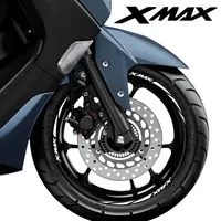 Vinil reflexivo adesivos da motocicleta aro da roda decalque logotipo para yamaha xmax 300 125 250 400 xmax300 xmax400 xmax250 2019 2020 2021 1