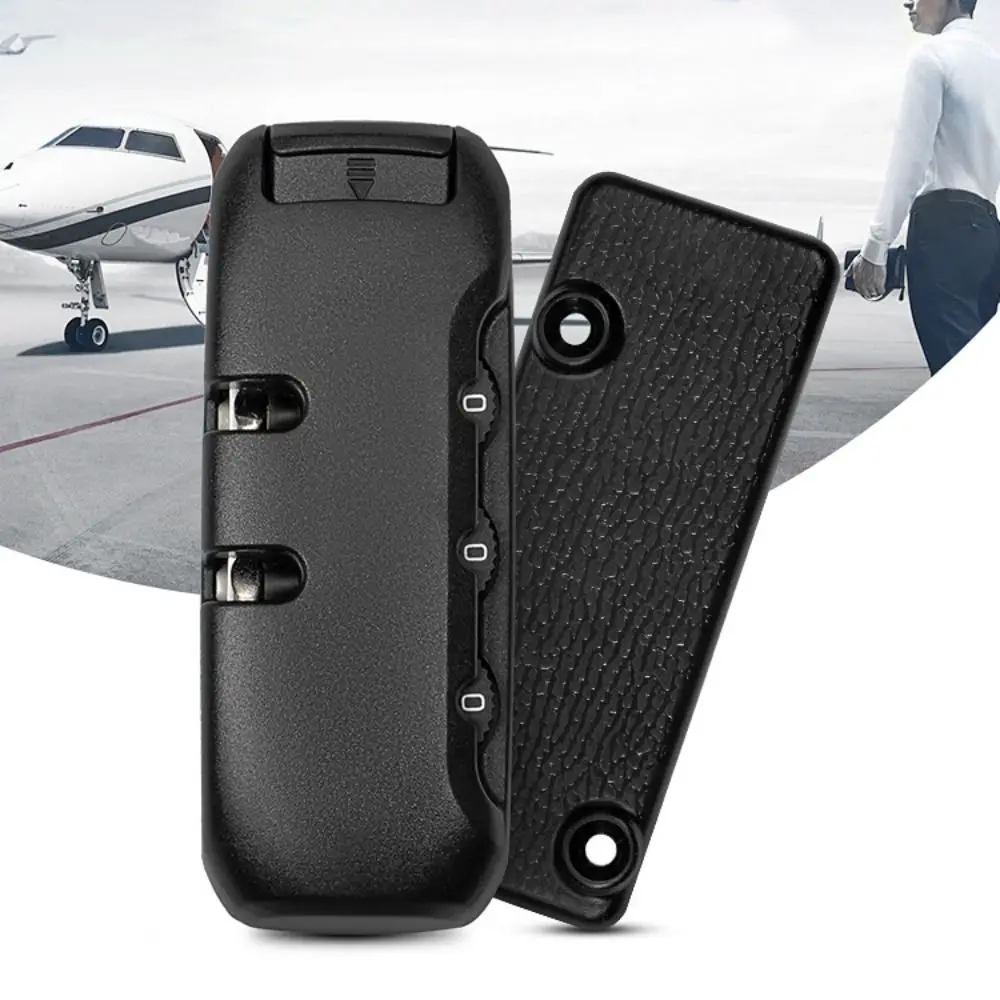 

Black 3 Digit Combination Padlock Suitcase Code Password Safe Anti-theft Travel