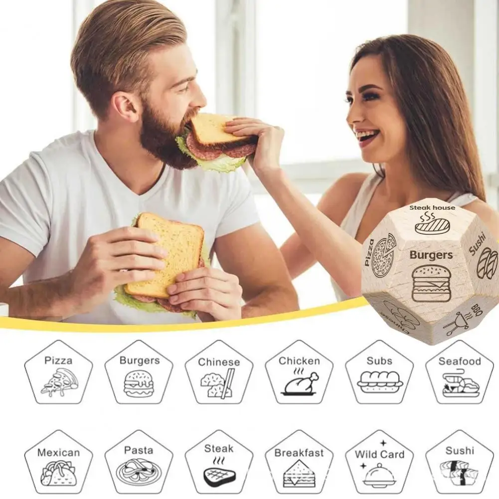 Game Dice Dice Set Acrylic Dice Food Decision Dice 12 Sides