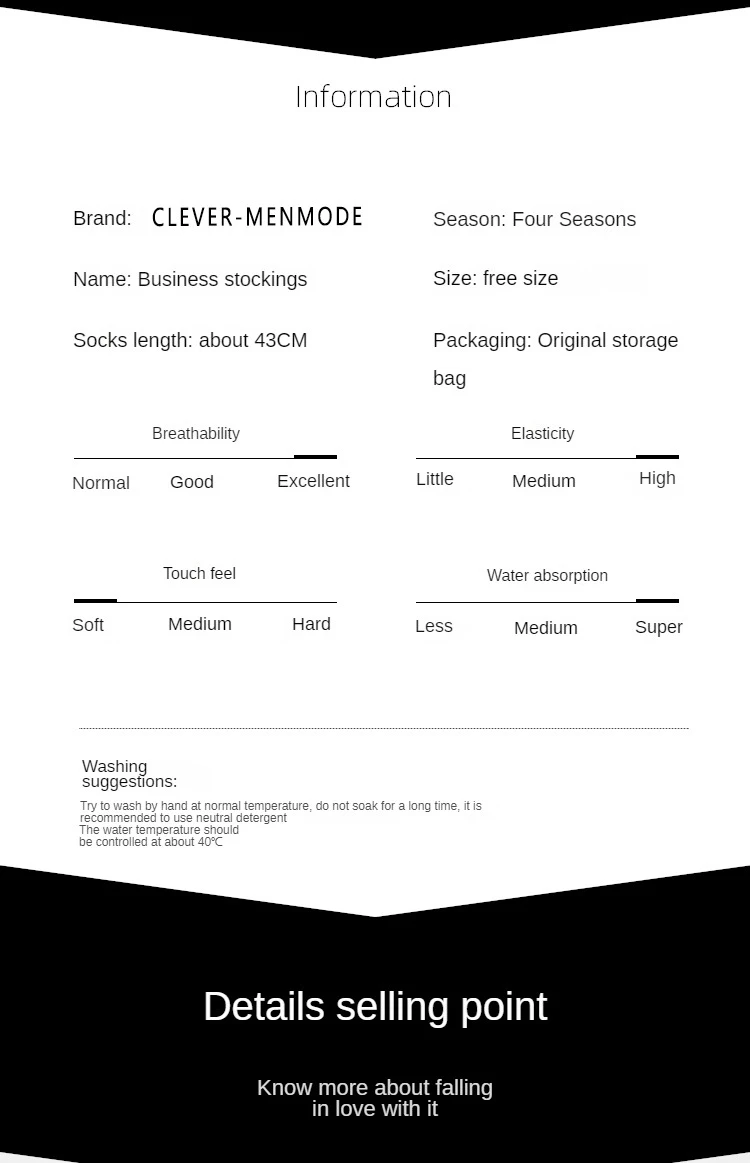 Transparente, ultradünne, sexy Herrenstrümpfe, hohe Röhre, durchsichtige Socken, knielang, lange, erotische, formelle, elastische Socken – Detail 9