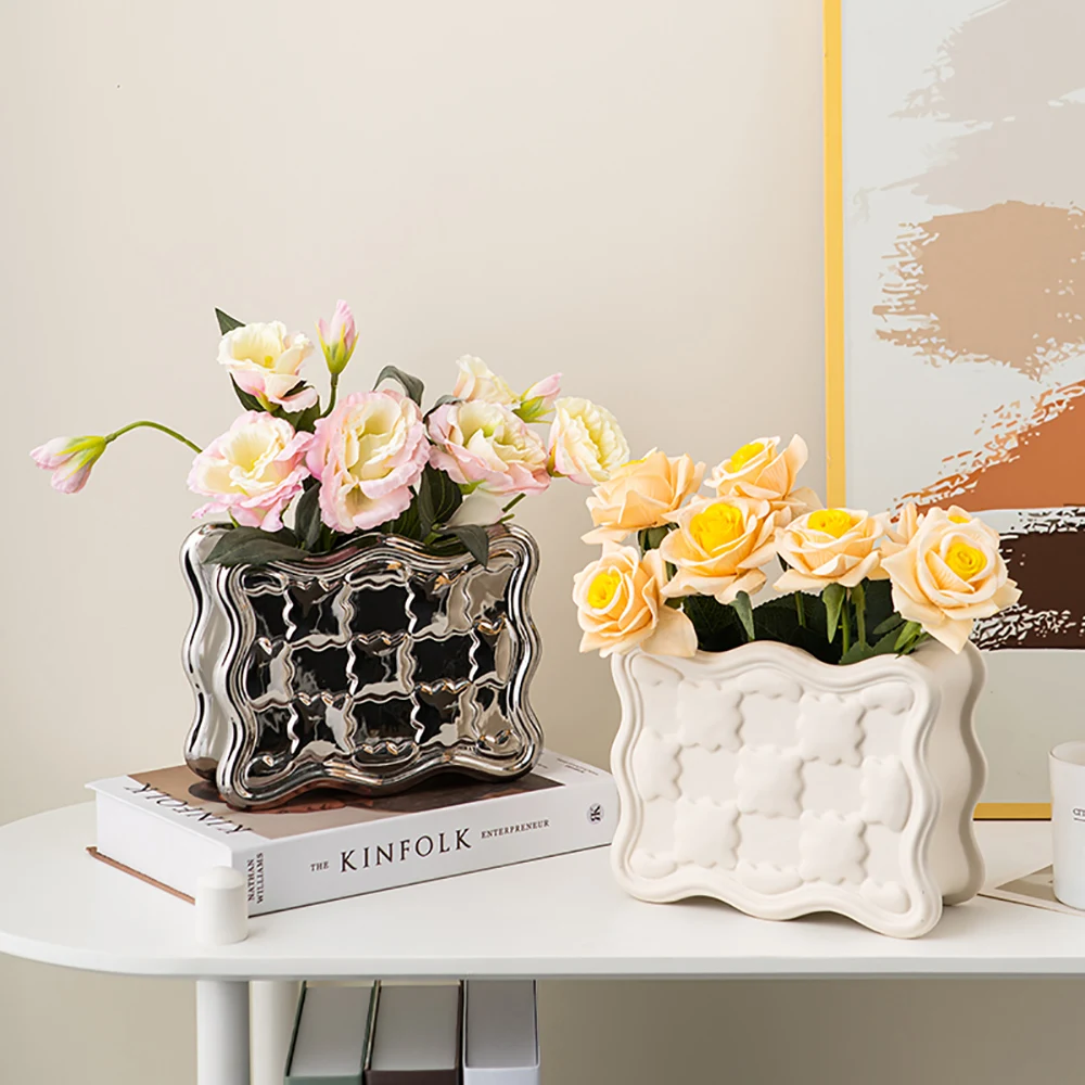 

Modern Vase Nordic Home Living Room Decoration Room Decoration Ceramic Vase Cachepot for Flowers Decorative Vases Modern Gift