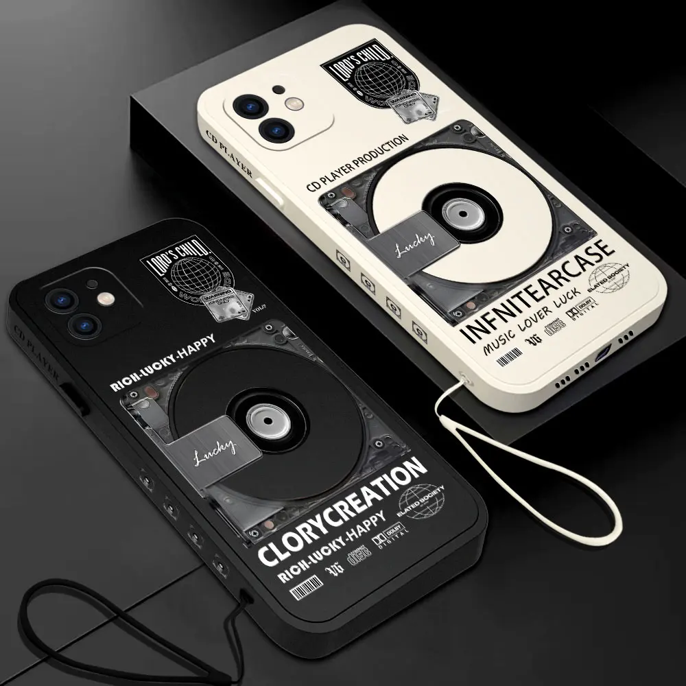 Hot Retro Cd Record Phone Case Per Samsung Galaxy S24 S23 S22 S21 S20 S10 S9 Note 20 10 Ultra Plus Pro Fe 4G 5G Cover