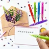 Mini Pocket Pen Short Push-out Core 0.7MM Mechanical Pen Transparent Color MBS Plastic Activity Pencil Kawaii Stationery 2