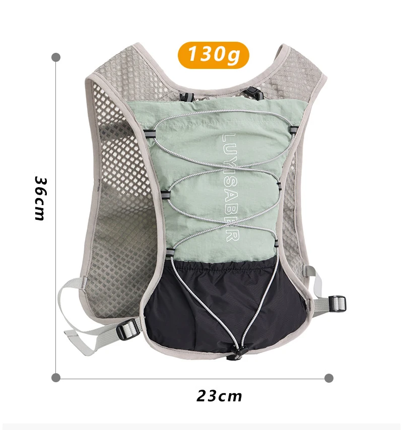 Running Hydration Vest for Men Women Water Backpack for Running 5L Hydration Pack Trail Marathon Race Hiking