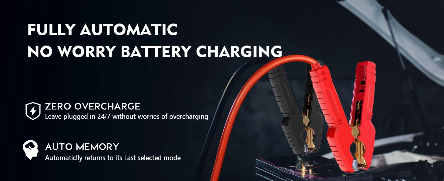 30A/26A/20A 12V 24V Automatic Battery Charger Pulse Repair Maintainer for ATV Tr