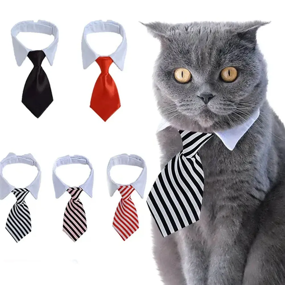 Pet Puppy Bow Tie Necktie – Adjustable Formal Collar for Dogs & Cats 1