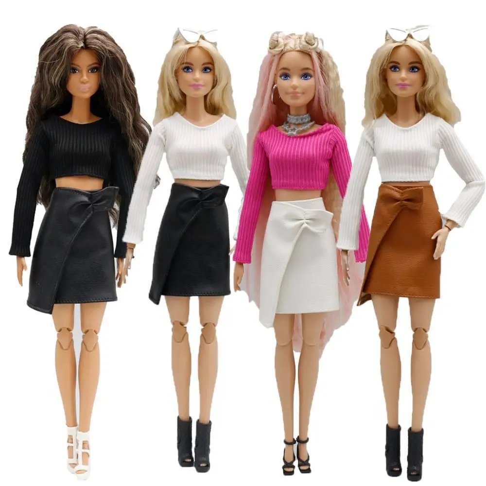 Cotton Doll Jeans Skirt Casual Wear for 1/6 Dolls